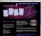 Chris Rose Magic Website Design