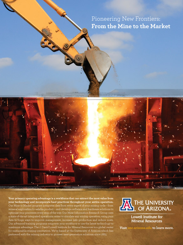 University of Arizona Lowell Institute of Mineral Research Advertising Design